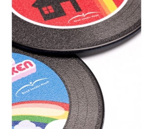 Coaster - rond ou carré - pneus recyclés - 2,5 mm